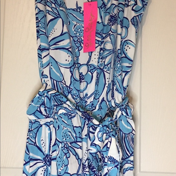Lilly Pulitzer Pants - NWT Lilly Pulitzer Deana Romper M Coronado crab